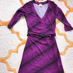 Mock wrap polka dot Motivi dress